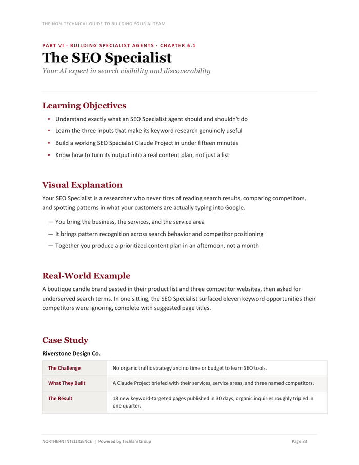 A chapter page from The AI Business Operating System